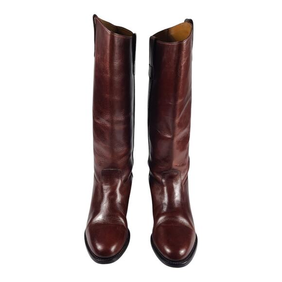 Cole Haan Country Brown Leather Tall Pull On Boots 6 1/2 B - Picture 2 of 5